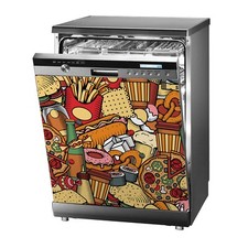 Adesivo autoadesivo sticker per lavastoviglie adesivo pizza italy cibo