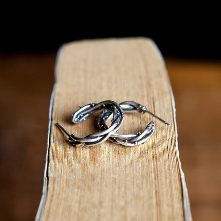 Orecchini Con Pietra Nera 4 Mm Princess - Foto 4