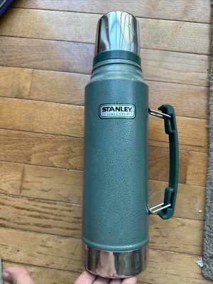 Stanley 1913 Vacuum Thermos Bottle Coffee Insulated Wide Mouth Qt  Stainless