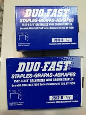 2 Boxes Duo Fast 7512D 3/8" STAPLE 5,000/box For HT755 