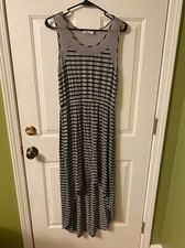 High low striped Maxi Dress XL