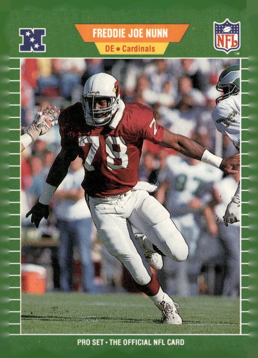 1989 Pro Set #336 Freddie Joe Nunn Phoenix Cardinals Football Card