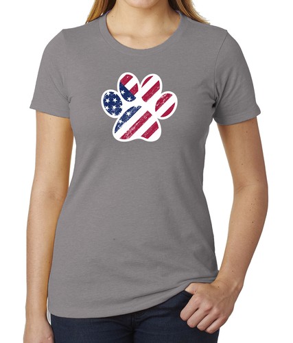 American Flag Dog Paw, Women's Graphic 