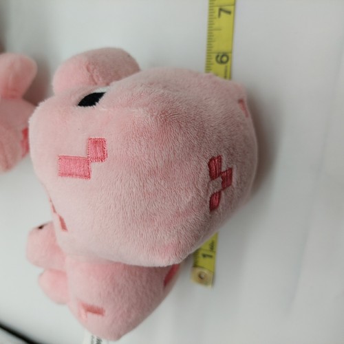 Mojang Minecraft Plush 2 Pigs Mooshroom Octopus Steve Set of 5 Various Sizes - Picture 13 of 18
