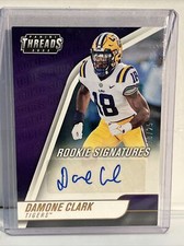2022 Panini Chronicles Draft Picks Threads Rookie Signatures Bronze Damone Clark