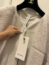 LULULEMON LUON LOGO SUPER PLUSH SHERPA POLAR FLEECE SKI SWEATSHIRT JACKET 14NWT
