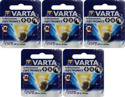 5 Varta CR1/3N CR11108 DL1/3N  2L76 Photo Lithium 3V Batteries 2028