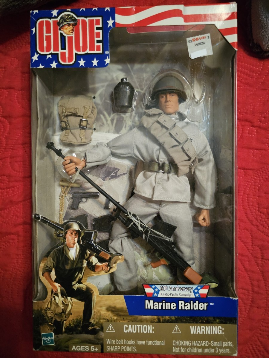 WWII USMC MARINE RAIDER GI JOE Hasbro 12” Action Figure Asiatic