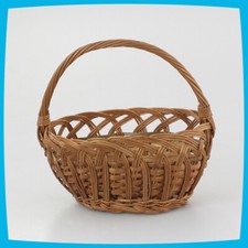 Deko Picknick Shopping Ostern Aufbewahrung braun Kinder Weidenkorb mit Henkel