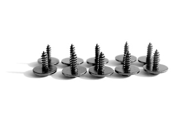 Lot De 10 Clips Vis 15mm Pour Alfa Romeo - Acier Inoxydable - Noir - Neuf Sous Emballage