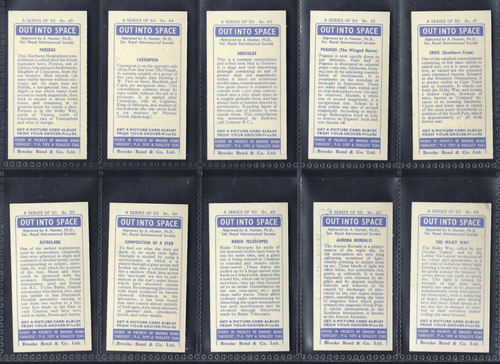 BROOKE BOND - OUT INTO SPACE ("ISSUED IN") - FULL SET OF 50 CARDS - Picture 10 of 10