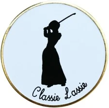 Classie Lassie Magnetic Golf Ball Marker & Matching Hat Clip