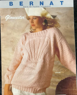 Bernat Book 593 Knitting Patterns Leaflet