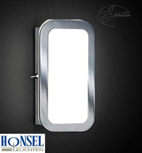 Led Wandleuchte Mit Schalter Chrom Wand Lampe Eckig