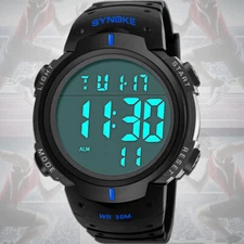 Military Men's Digital Watch Waterproof LED Backlight Sport Wristwatch Stopwatch