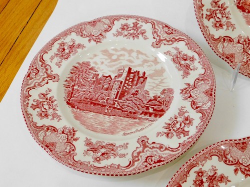 4 Johnson Bros Old Britain Castles Pink Chatsworth Salad Plates - 第 5/11 張圖片