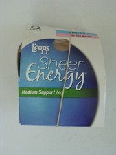 NOP 2014 Leggs Sheer Energy Control Top Q Nude Sheer Toe Med Support Leg