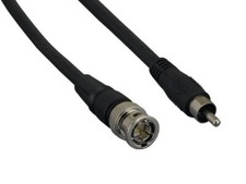 BNC Male to RCA Male RG-59U Composite Video Cable - 3ft / 6ft / 12ft / 25ft