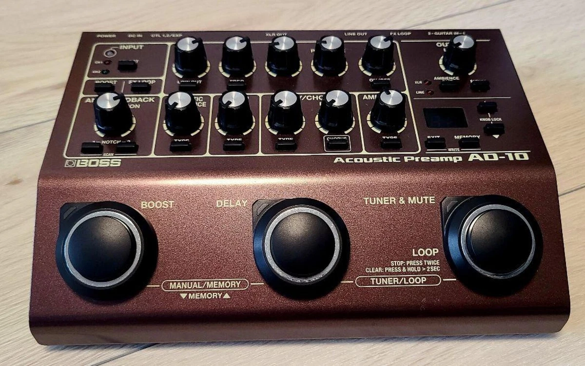 Boss AD-10 guitar Acoustic Preamp Used w/Box | eBay
