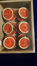 Water Mellon Candles Mini 6 Pk