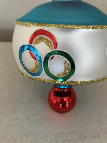 RARE CHRISTOPHER RADKO "Eternal Flame" Olympic Torch Motif Triple Drop Ornament - Picture 3 of 11