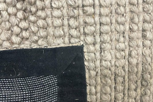 GREY FLOOR RUG WOOL SCANDINAVIAN TRIBAL HANDWOVEN AREA RUG CARPET - 160 x 230 CM - Picture 8 of 8