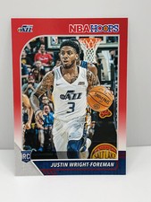 Justin Wright-Foreman 2019-20 Panini NBA Hoops Basketball Red Parallel #09/75
