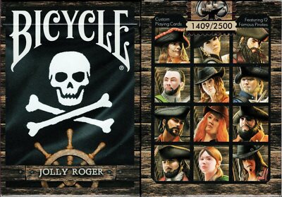 Jolly Roger Bicycle Playing Cards Poker Size Deck USPCC Custom Limited