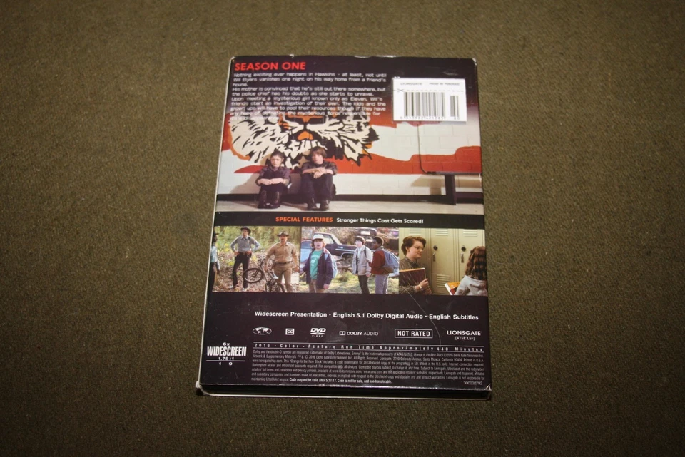 Stranger Things Season One (DVD, 2016, Widescreen, Slipcase) - Image 2 of 4
