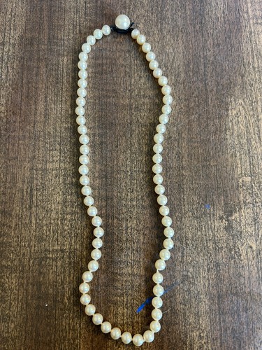 Majorica handgeknüpfte Kunst 6 mm Perlenkette mit 925 Sterling Verschluss 18" - Bild 4 von 4