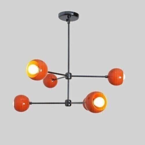 1950 Mobile Urchin Brass Sputnik Chandelier Stilnovo Italian Light for Home - Picture 1 of 4