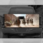 Vinyl Riding Horse Truck SUV Van Car Tailgate Wrap Graphic Decal Sticker #37