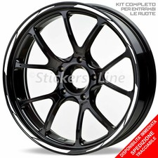 Adesivi cerchi moto Yamaha R1 R3 321cc R6 R7 R125 strisce ruote stickers R5