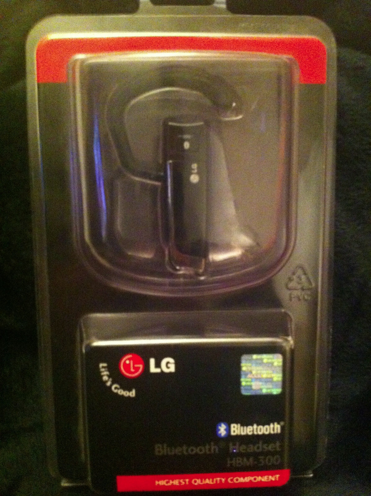 Oreillette Bluetooth LG HBM-300 - Kit piéton sans fil noir pour téléphone mobile