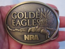 NATIONAL RIFLE ASSOCIATION GOLDEN EAGLES BELT BUCKLE - FITS 1 3/4"
