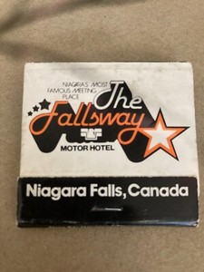 NIAGARA FALLS The Fallsway Motor Hotel Canada Match Book