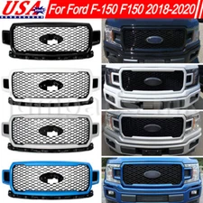 For Ford F-150 F150 XL 2018-2020 Honeycomb Front Bumper Radiator Grille Assembly