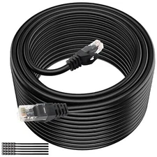 Cat6 Outdoor Ethernet Cable 150FTPVC&LLDPE UV Double JacketsDirect BurialSupp...
