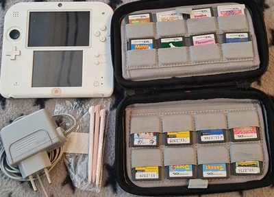 Nintendo 2DS 3DS - Mit 28 Spielen - Gebraucht,Siehe Bilder - Bild 1 von 4
