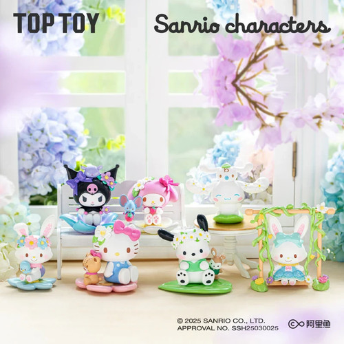 Sanrio Characters Spring Flower Series Blind Box Confirmed TOPTOY Figure Gift