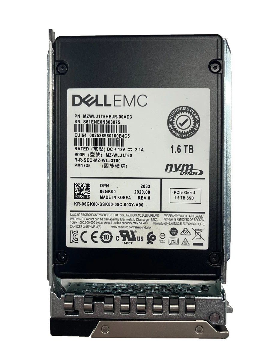 25+ Dell 1.6 TB Storage Capacity Solid State Drives for sale
