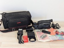 Canon E200 Camcorder - Remote - Bag - Manuals Tape - Untested No Power