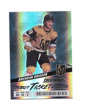 Brendan Brisson 2024-25 Upper Deck Credentials Hockey Debut Ticket 