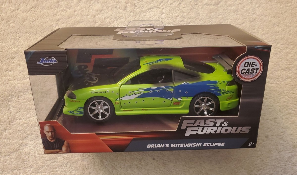Jada Toys BRIAN'S MITSUBISHI ECLIPSE, Green, Fast & Furious