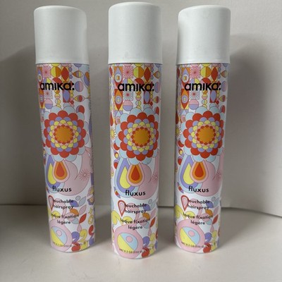Amika Fluxus Touchable HairSpray 8.2 oz-3 Pack