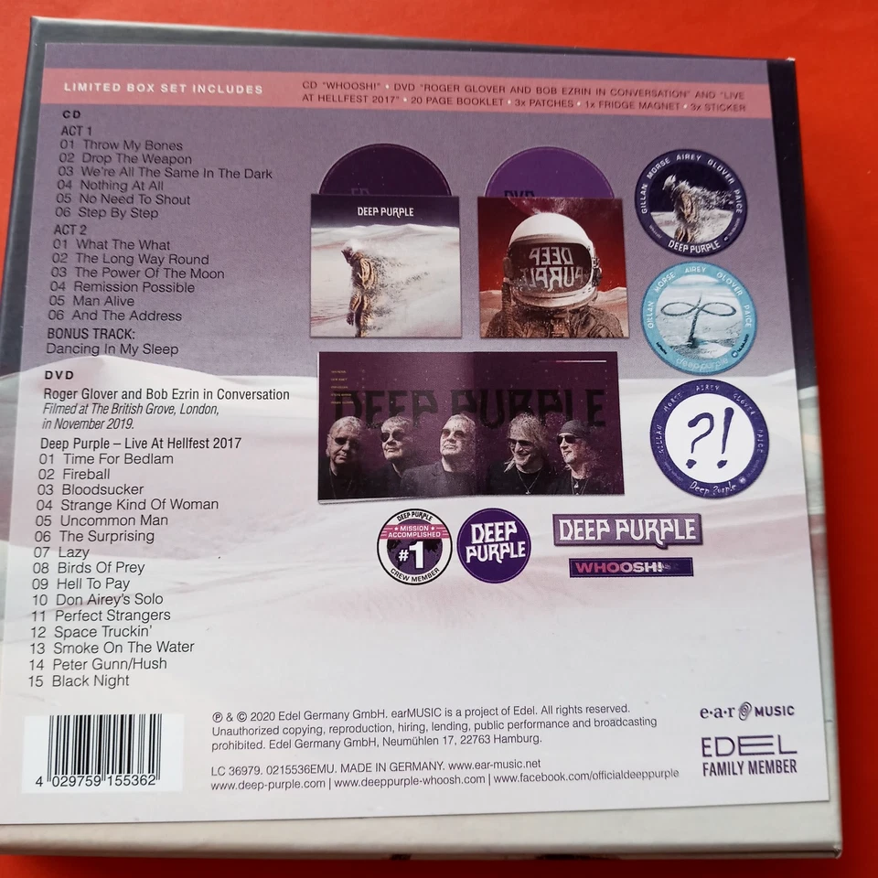 CD + DVD Deep Purple - Whoosh ! - LimitedHattrick Edition - Bild 3 von 4