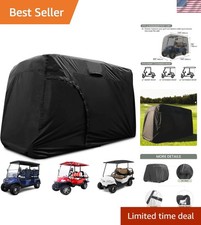Golf Cart Cover 2/4/6 Passenger, All-Weather Protection Golf Cart Rain Covers...