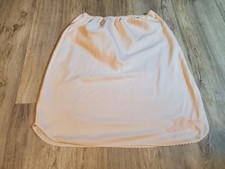Bali Vintage Women's Slip Skirt Size M Pink Nylon Applique
