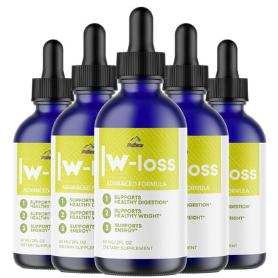 W-Loss - Amino Diet Drops- Keto & Weight Support- 5 Bottles- 300ml (2fl oz)