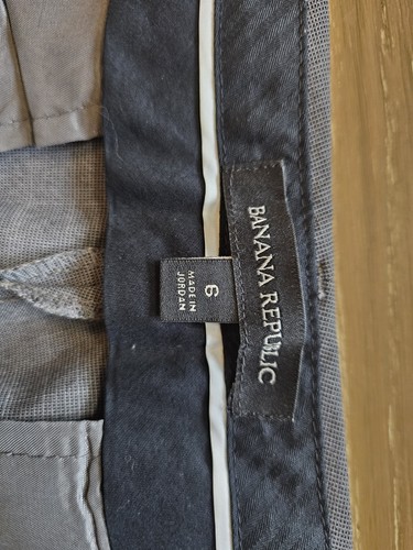 Banana Republic Gray Stretch Straight Leg Pants Women’s Size 6 Ankle Trouser - Picture 2 of 8